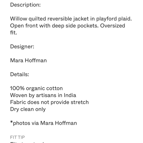 Mara Hoffman Willow Jacket in Reversible Plaid - Picture 10 of 10